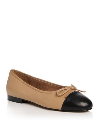 Steve Madden Women's Kit Bow Cap Toe Ballet Flats