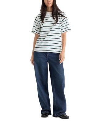 Good American Vintage High Rise Wide Leg Jeans in Indigo1329