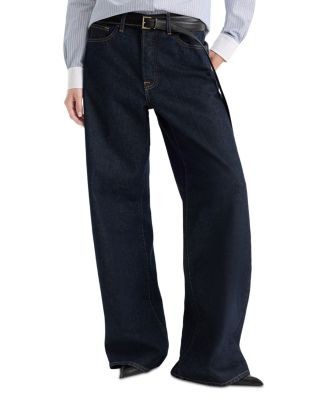 Good American Vintage Low Slung Baggy Jeans in Rinse
