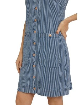 Nydj Sleeveless Denim Utility Dress