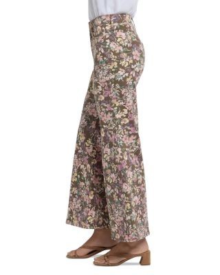 Nydj Mia Palazzo Ankle Jeans in Earth Blooms