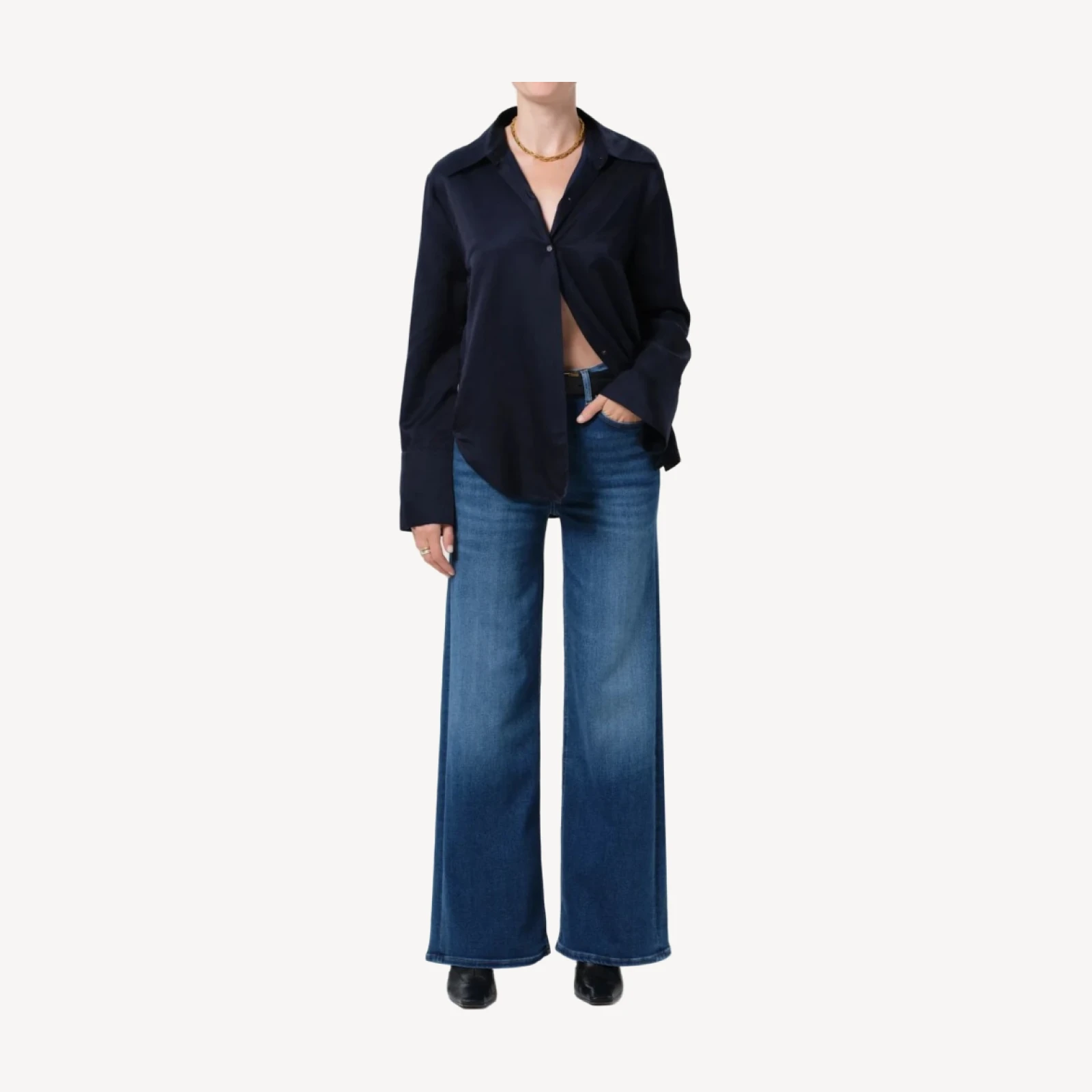 Lyra Long Wide Leg in Ambry