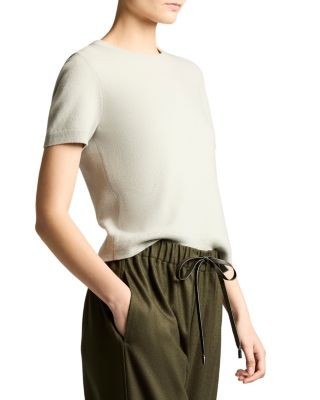 Vince Mid Rise Wool Blend Soft Flannel Drawstring Pants