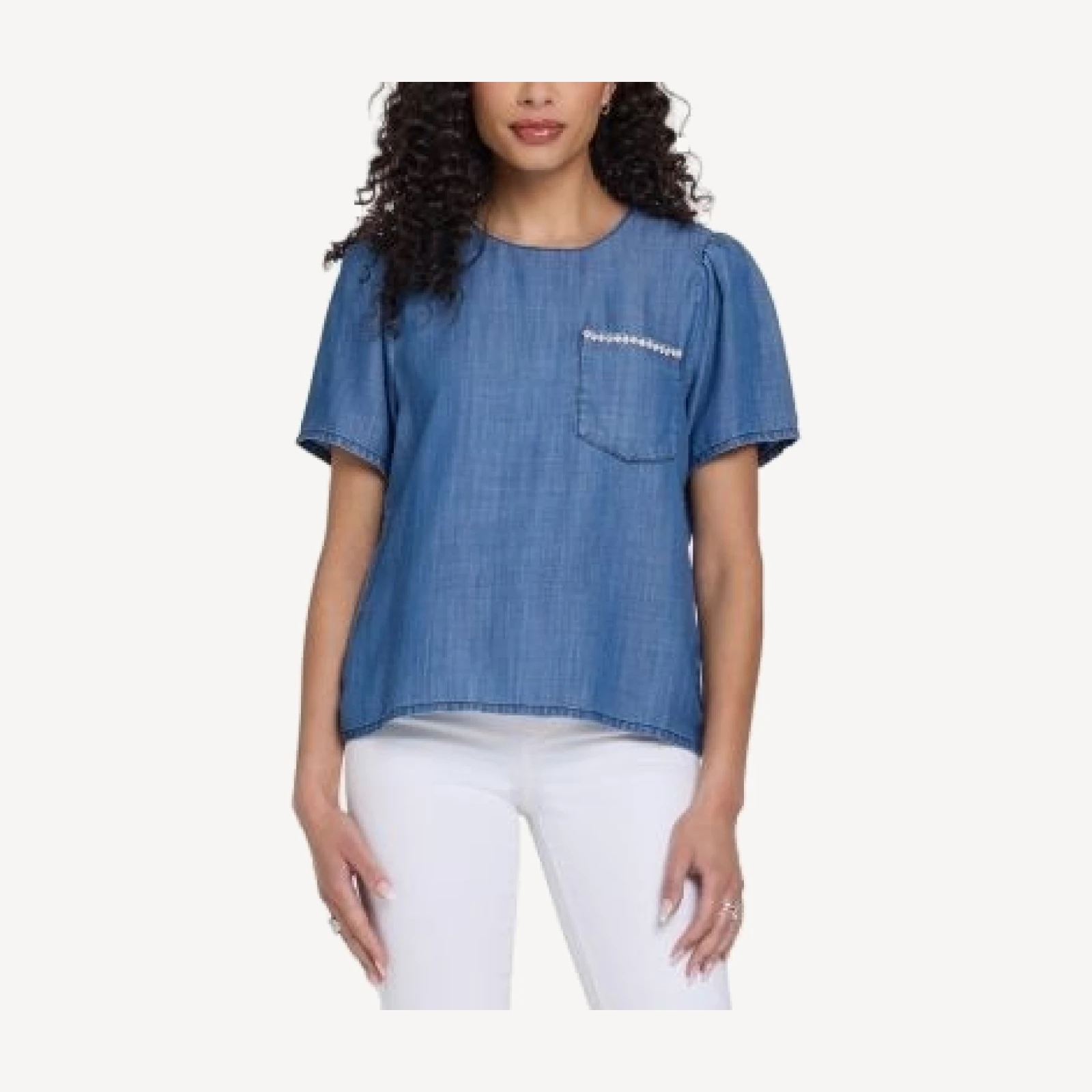 Nydj Puff Sleeve Tee