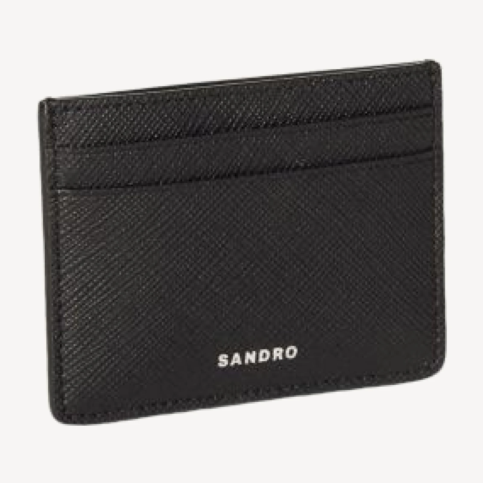 Sandro Saffiano Leather Card Case