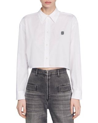 Sandro Kim Cropped Shirt