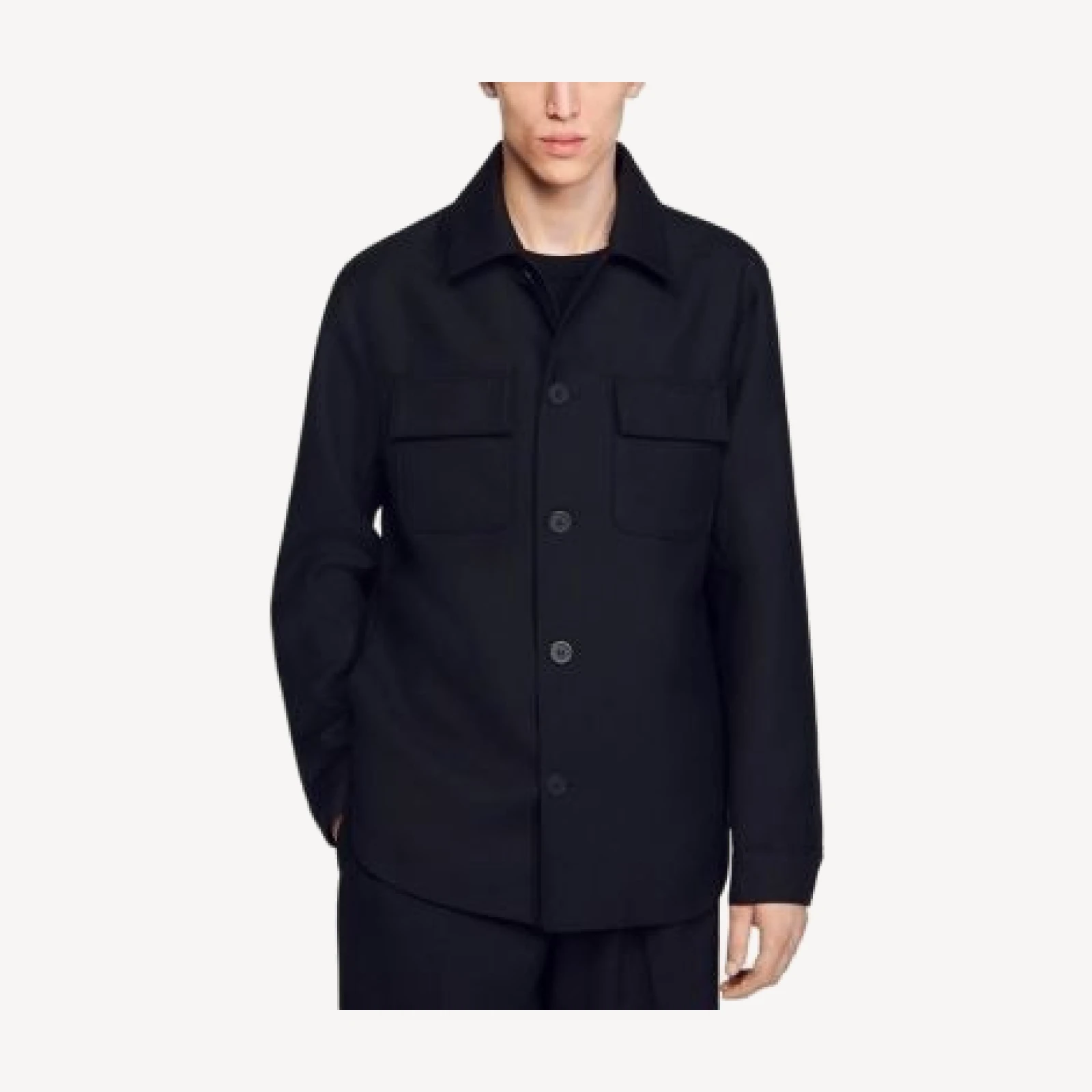 Sandro Button Up Overshirt