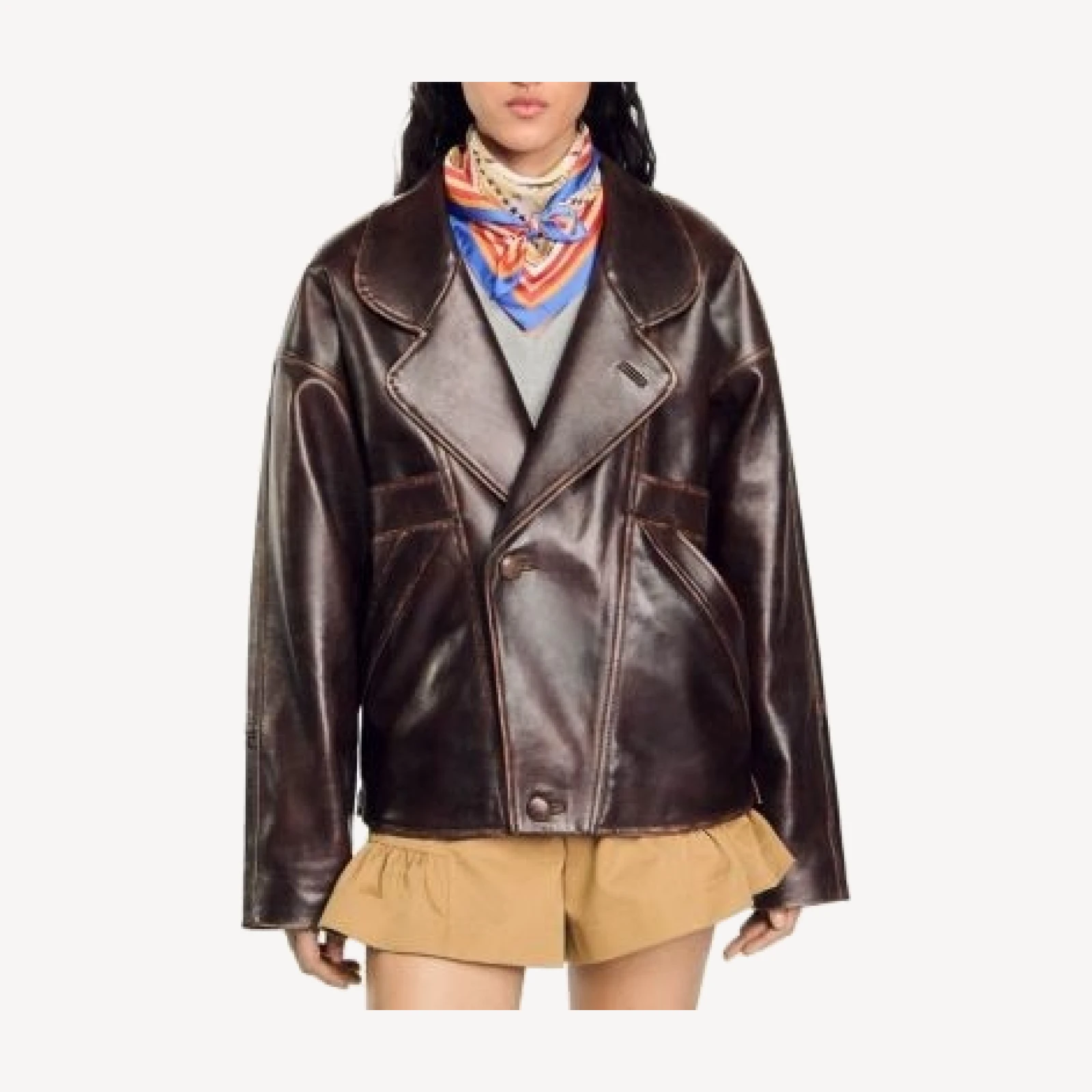 Sandro Clem Leather Jacket