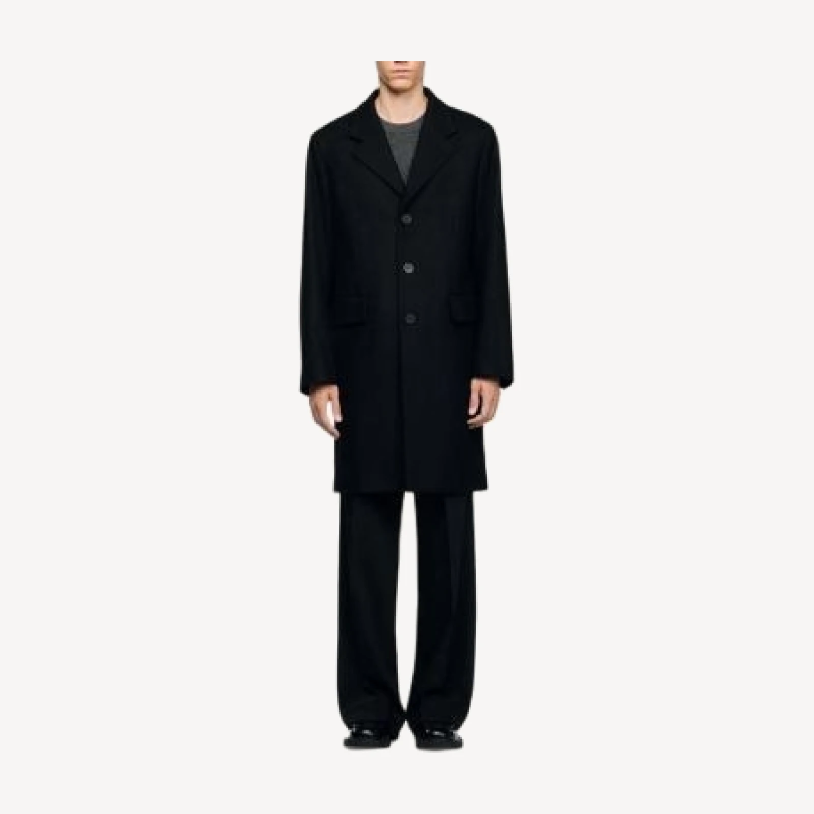 Sandro New Apollo Wool Blend Coat