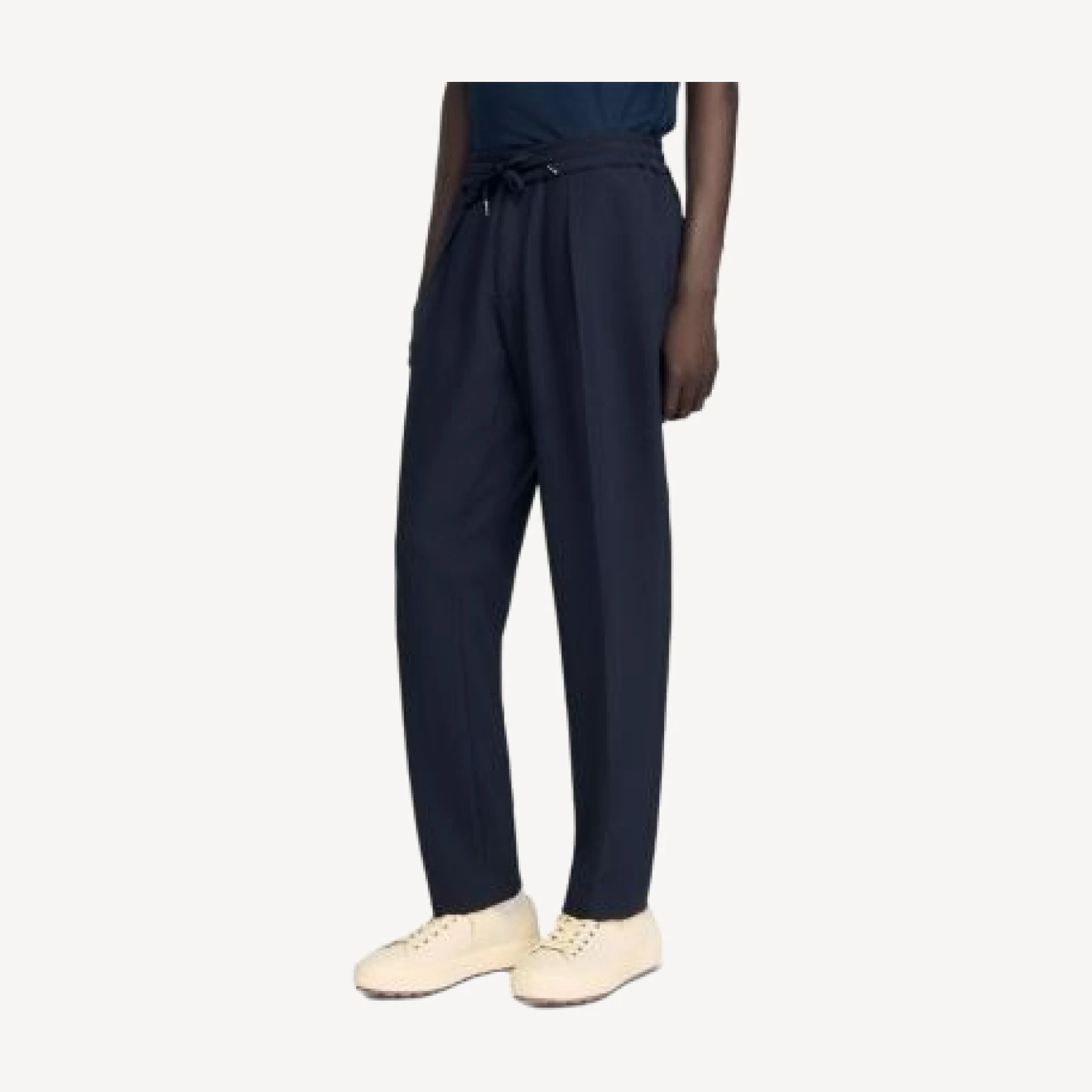 Sandro Straight Leg Drawstring Trousers
