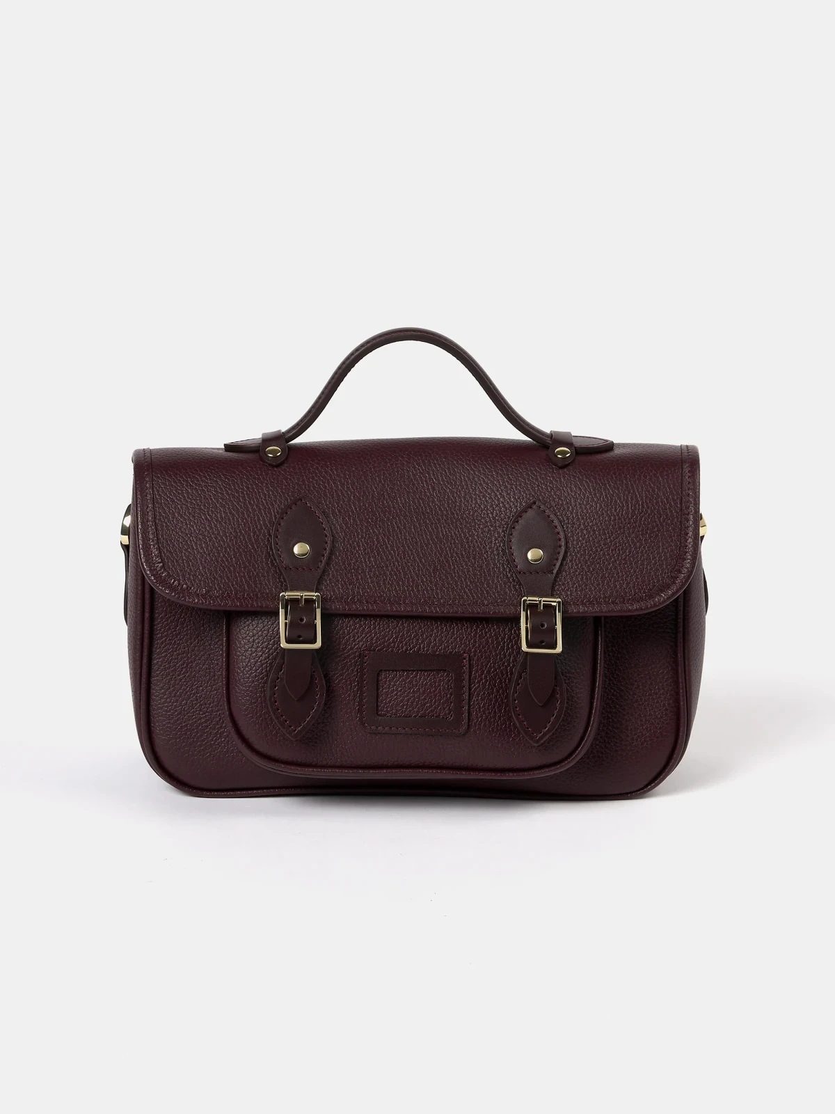 The Soft Satchel - Bordeaux Calf Grain