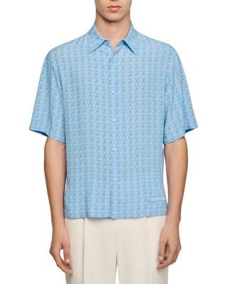 Sandro Link Print Loose Fit Shirt