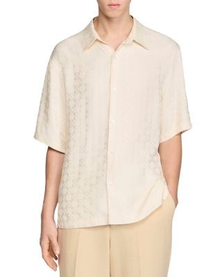 Sandro Jacquard Cross Shirt