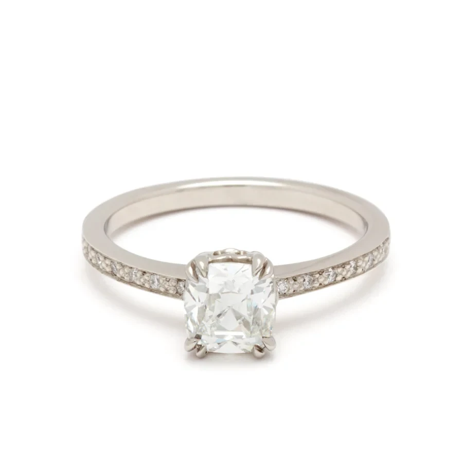 Hazeline Solitaire Ring - Platinum & White Diamond (1.00ct)