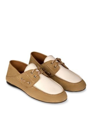 Sandro Women's Sene Suede Boat Shoes