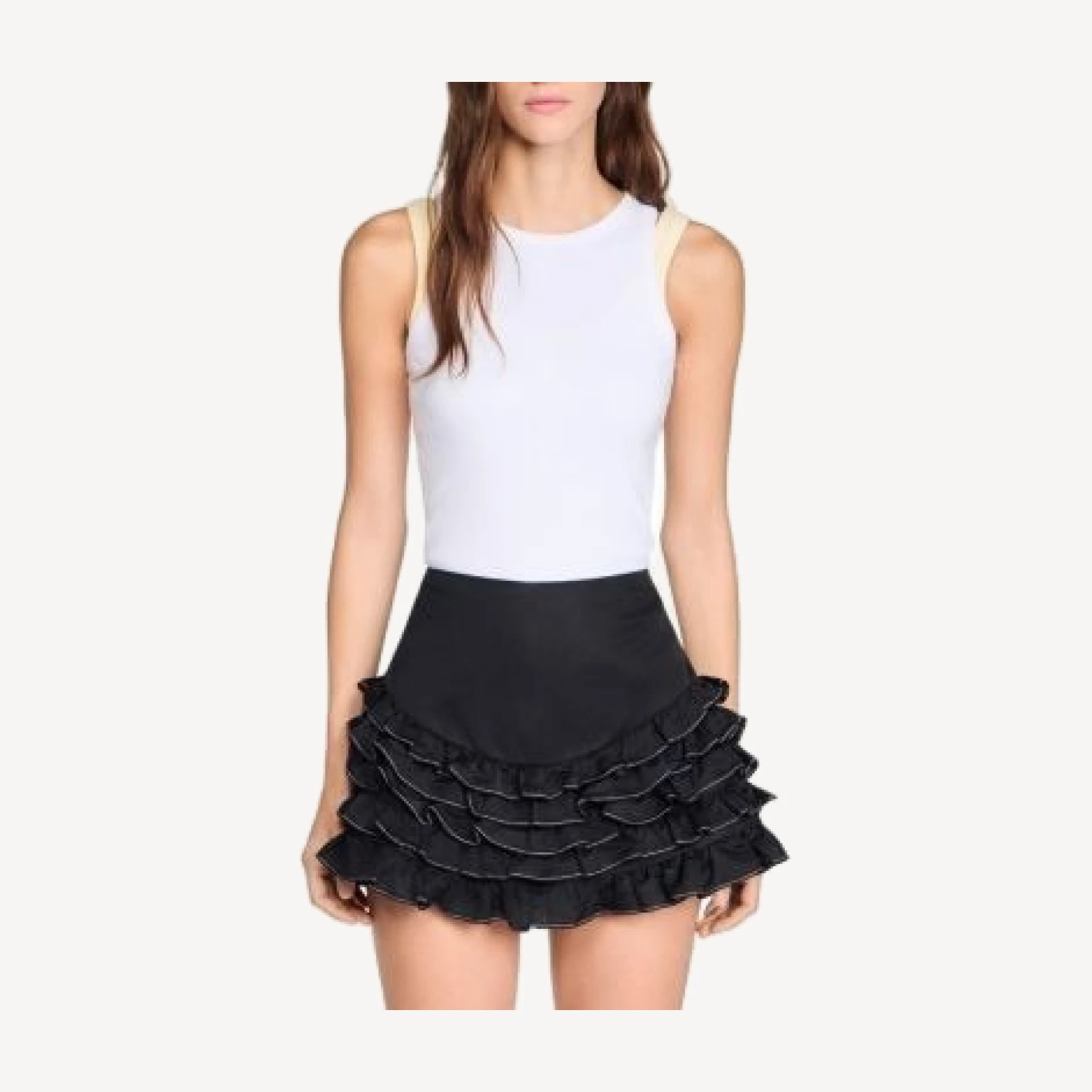 Sandro Ruffled Skort