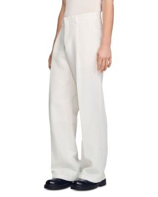 Sandro Linen Suit Trousers
