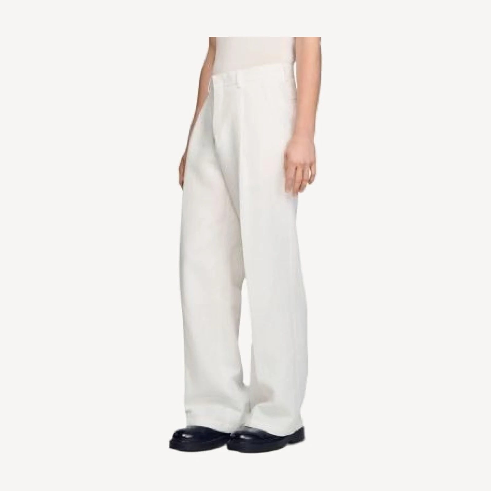 Sandro Linen Suit Trousers
