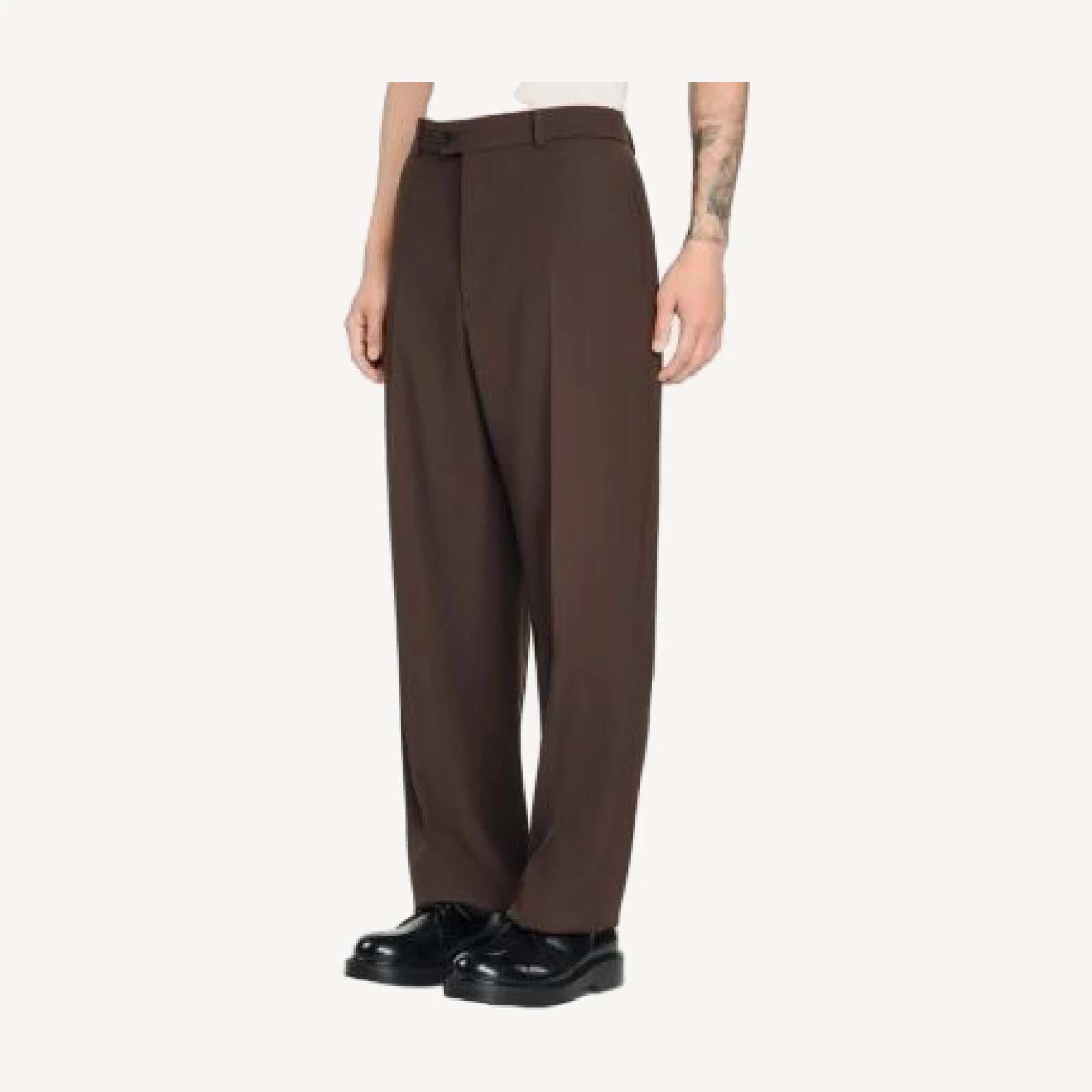 Sandro Oversized Fit Wool Suit Pants