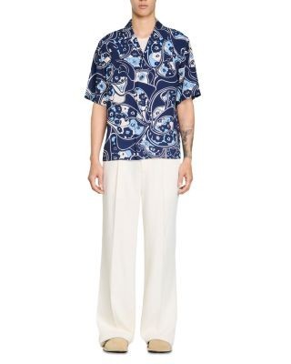Sandro Hippie Trip Printed Loose Fit Shirt