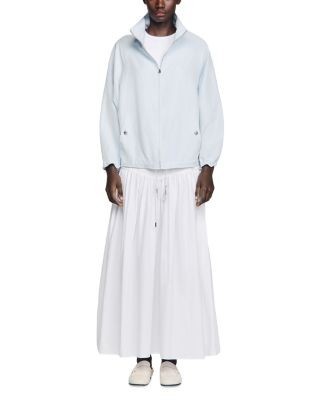 Sandro Stand Collar Oversized Jacket