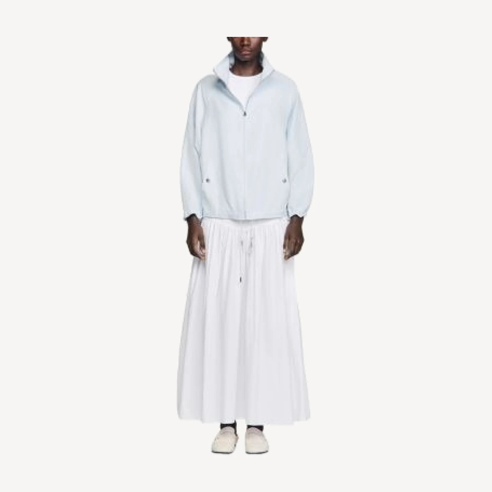 Sandro Stand Collar Oversized Jacket