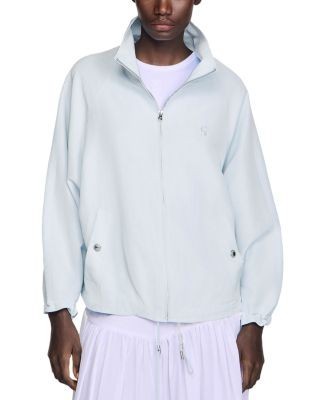 Sandro Stand Collar Oversized Jacket