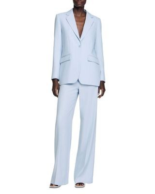 Sandro Sequin Stripe Suit Jacket