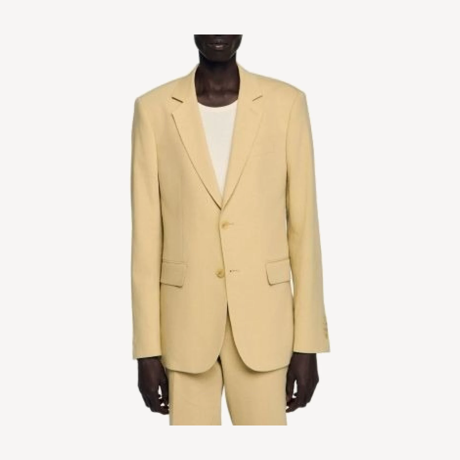 Sandro Classic Fit Linen Suit Jacket