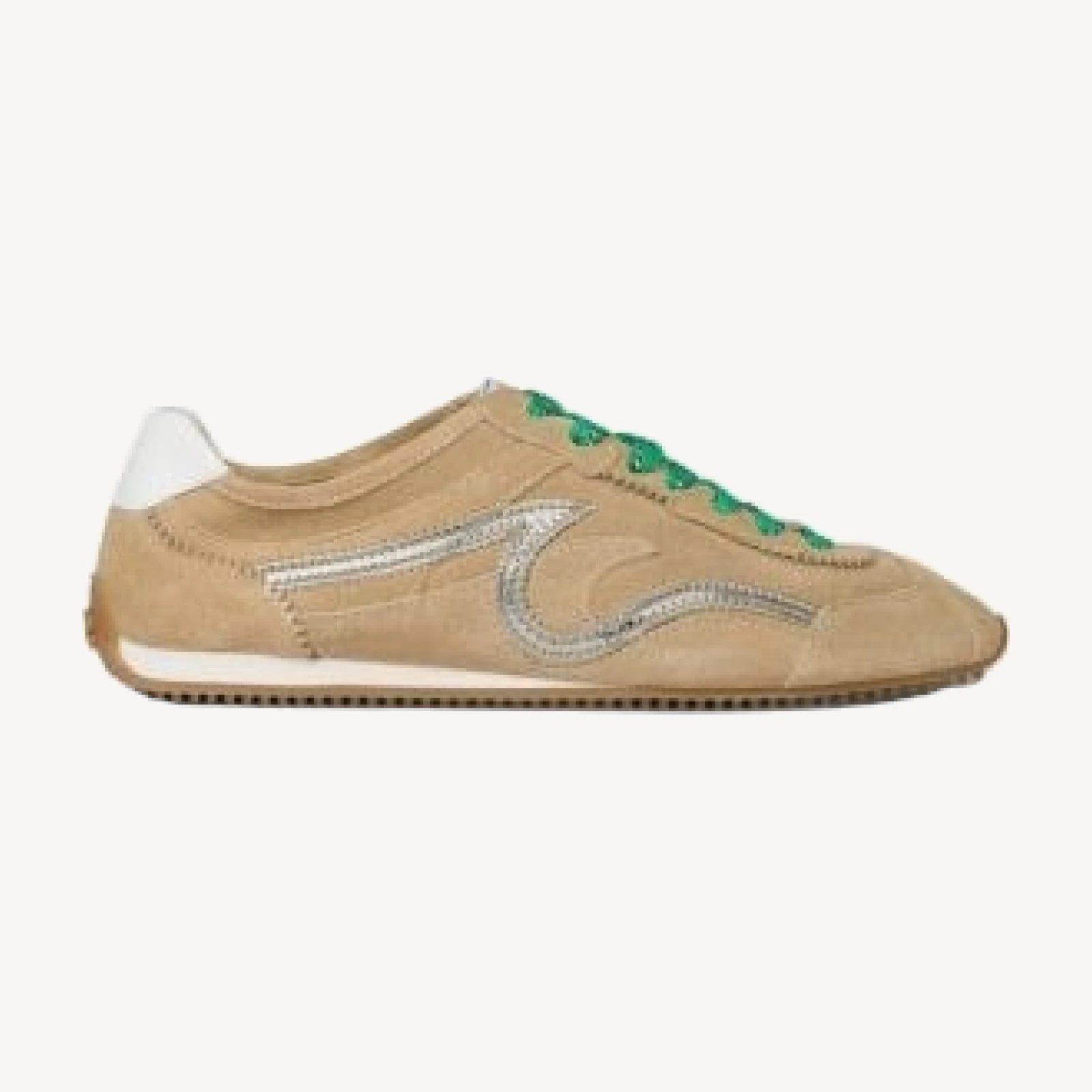 Sandro Women's Light Wave Suede Leather Sneakers