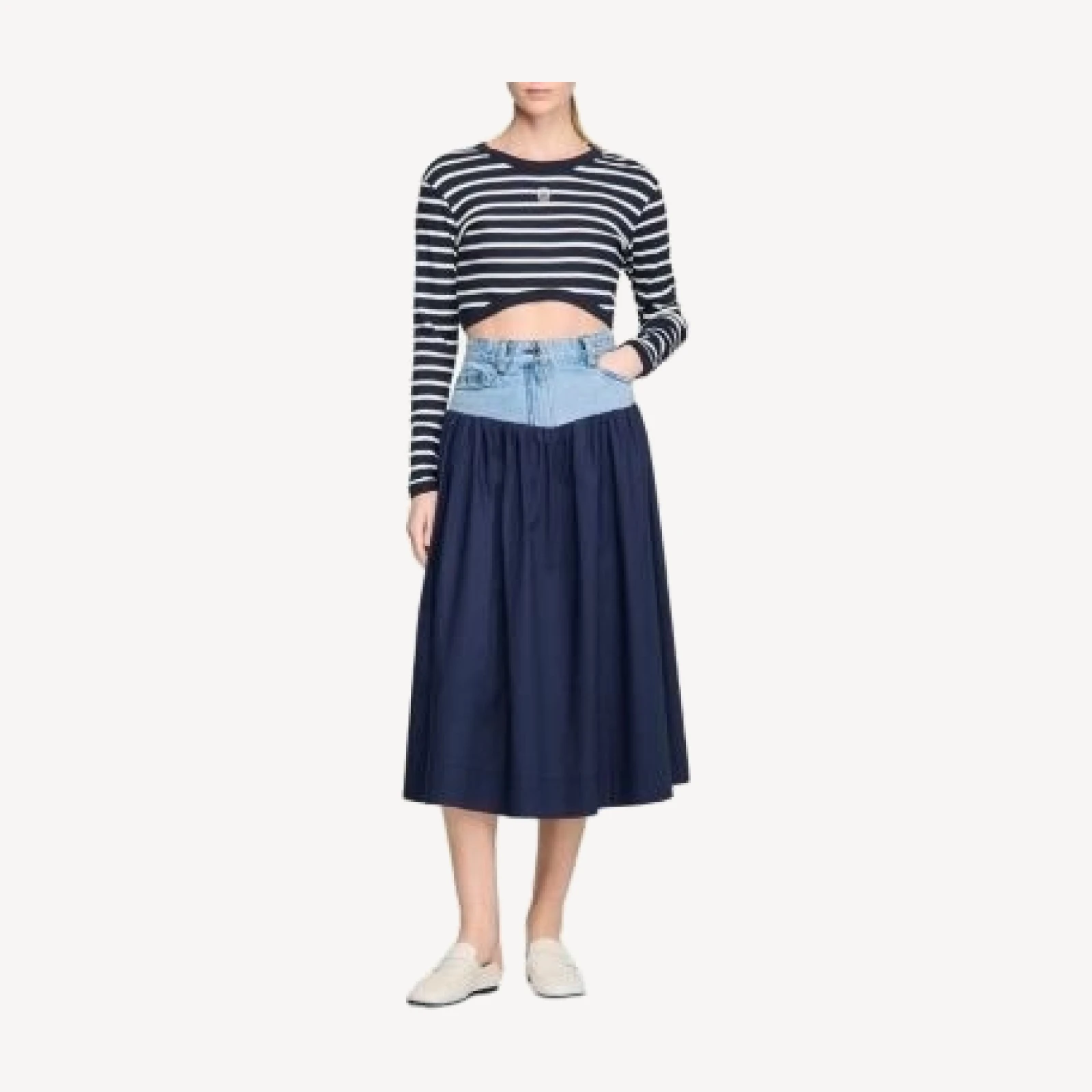 Sandro Long Skirt