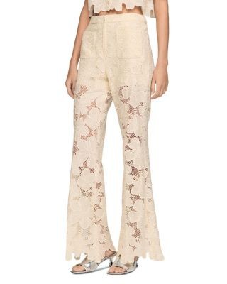 Sandro Amani Guipure Lace Trousers