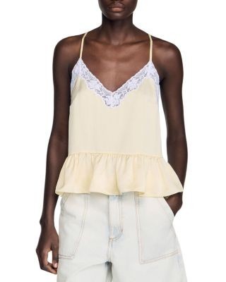 Sandro Ruffled Top