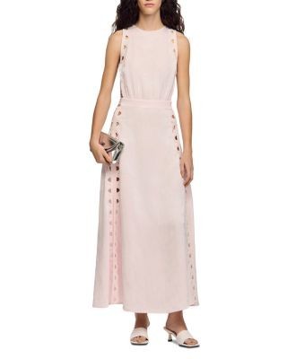 Sandro Donnia Flower Jacquard Maxi Dress