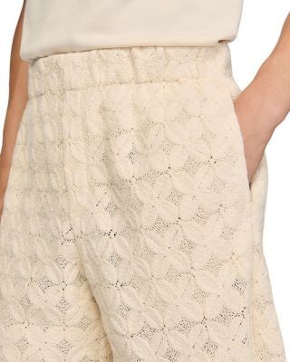 Sandro Broderie Anglaise Cotton Shorts