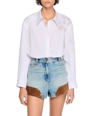 Sandro Embroidered Shirt