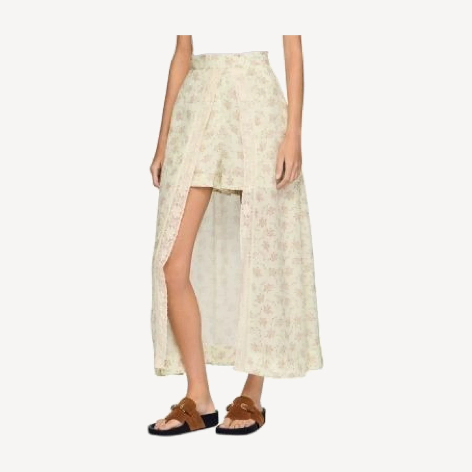 Sandro Avina Floral Print Maxi Skort