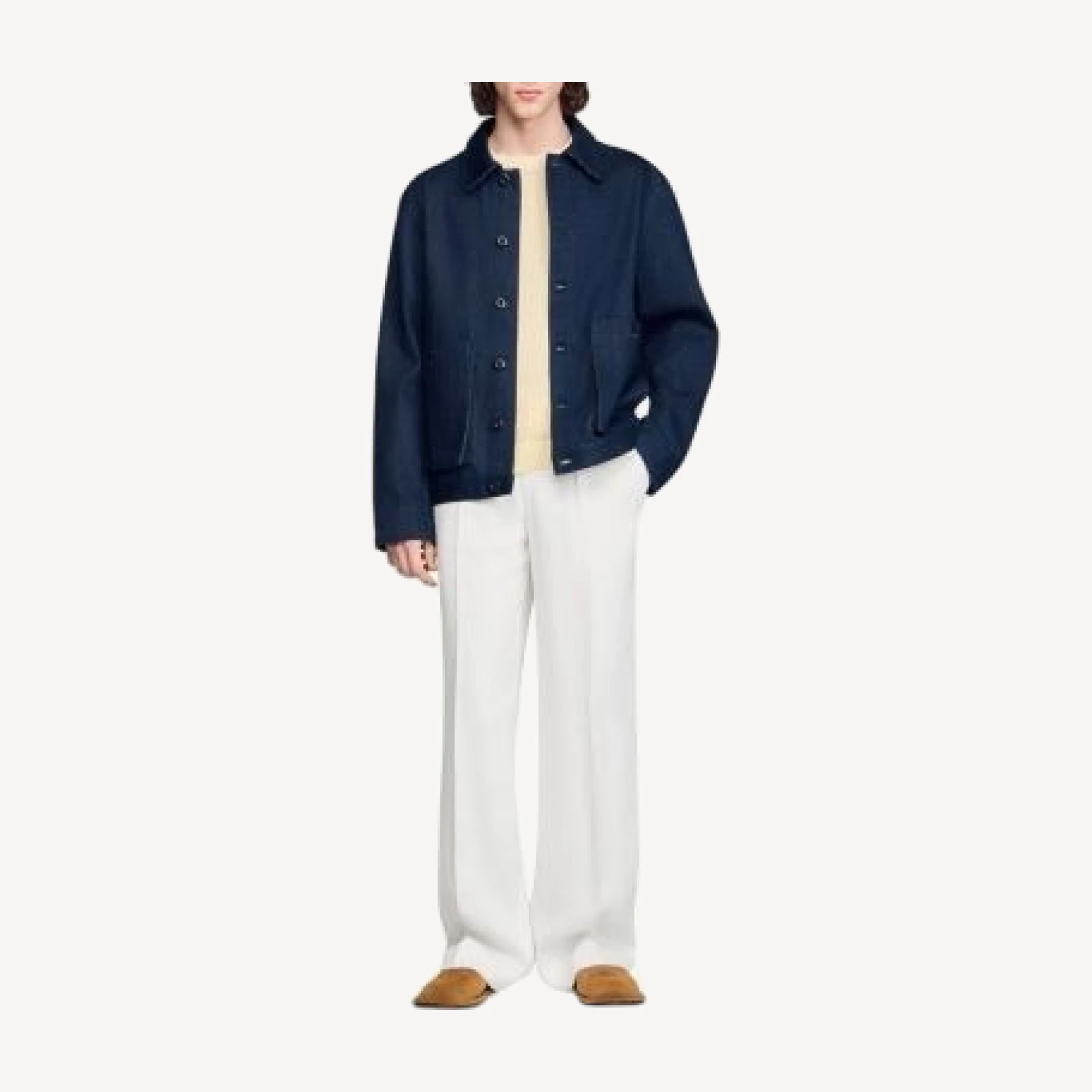 Sandro Denim Worker Jacket