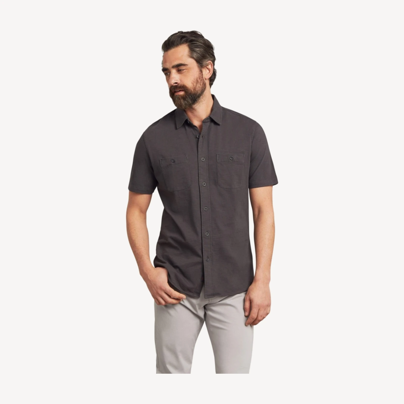 Short-Sleeve Knit Seasons (Tall) - Washed Black