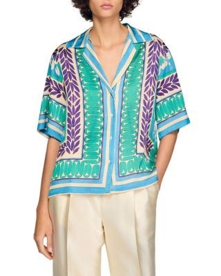 Sandro Flower Print Shirt