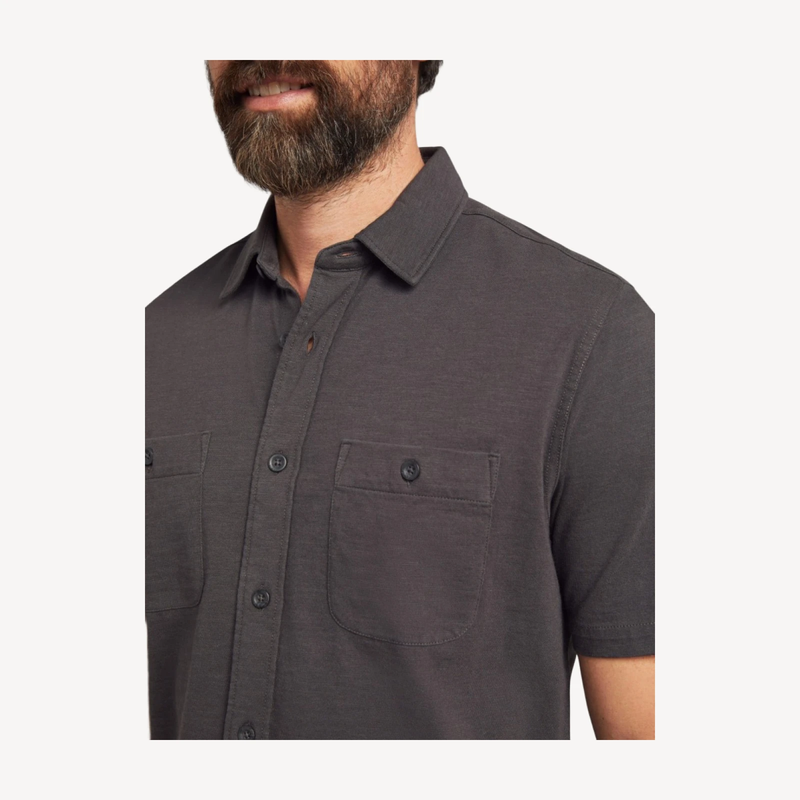 Short-Sleeve Knit Seasons (Tall) - Washed Black