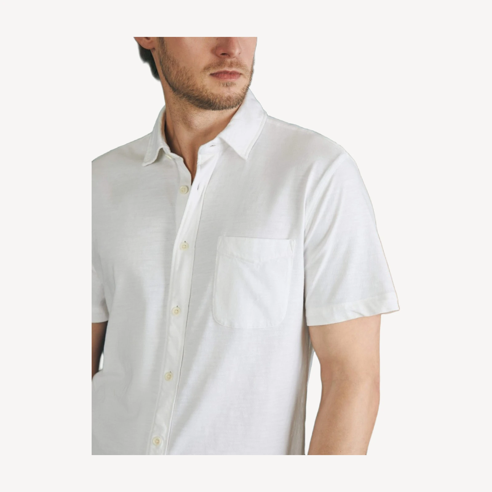 Short-Sleeve Knit Seasons (Tall) - White
