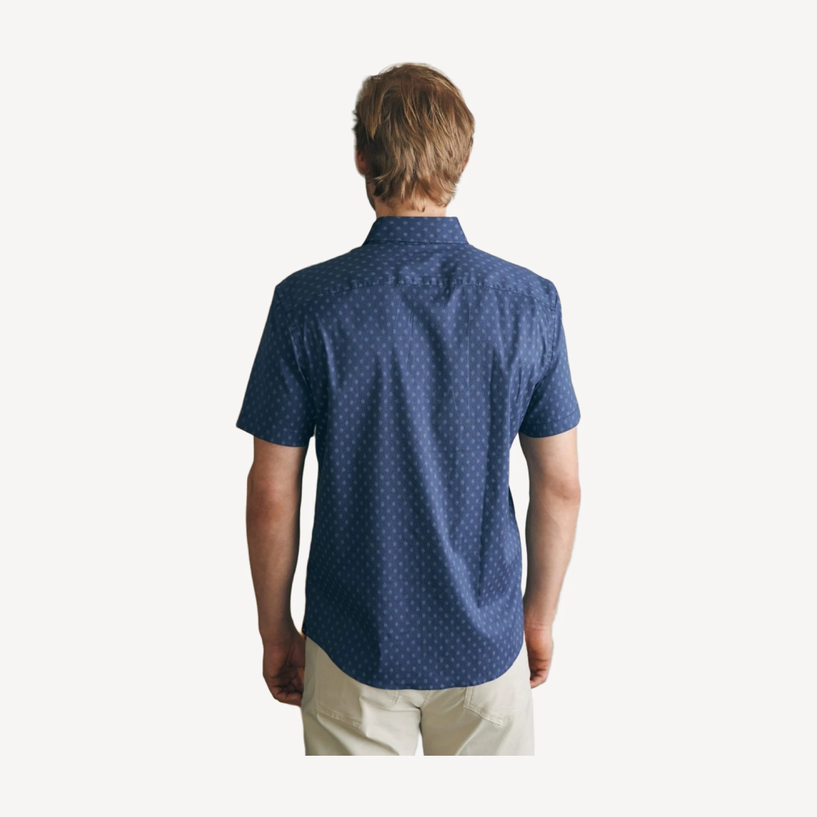 Short-Sleeve Movement Shirt (Tall) - Navy Dusk Diamond Print