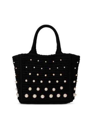 Sandro Eulalia Crochet Mesh Tote