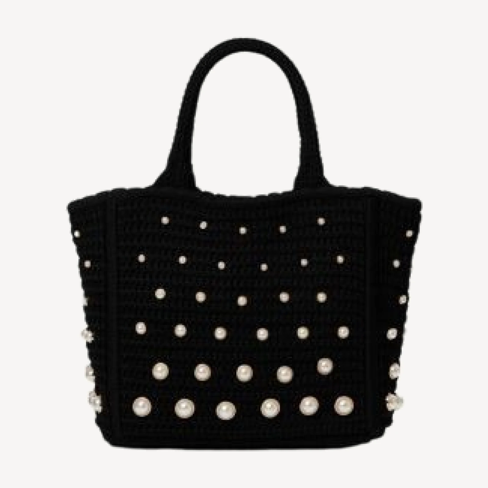 Sandro Eulalia Crochet Mesh Tote
