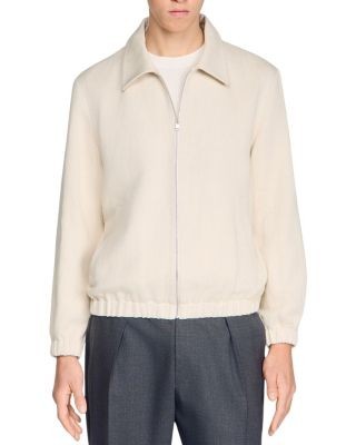 Sandro Jones Cotton Zip Up Jacket