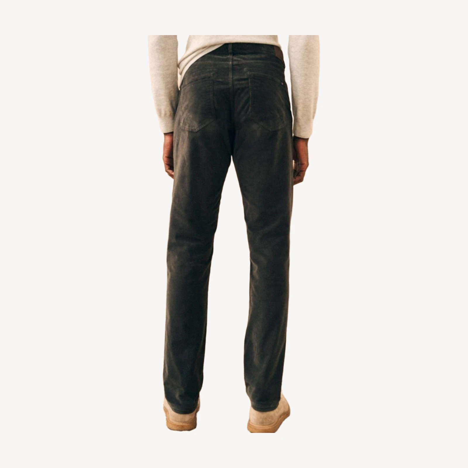 Stretch Corduroy 5-Pocket (32") - Washed Black