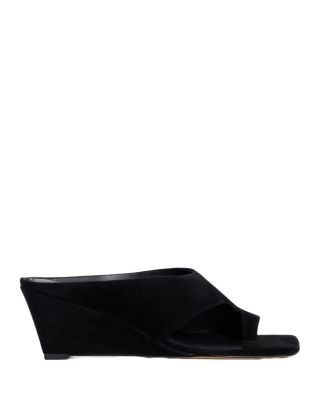 Sandro Women's Leia Suede Wedge Sandals
