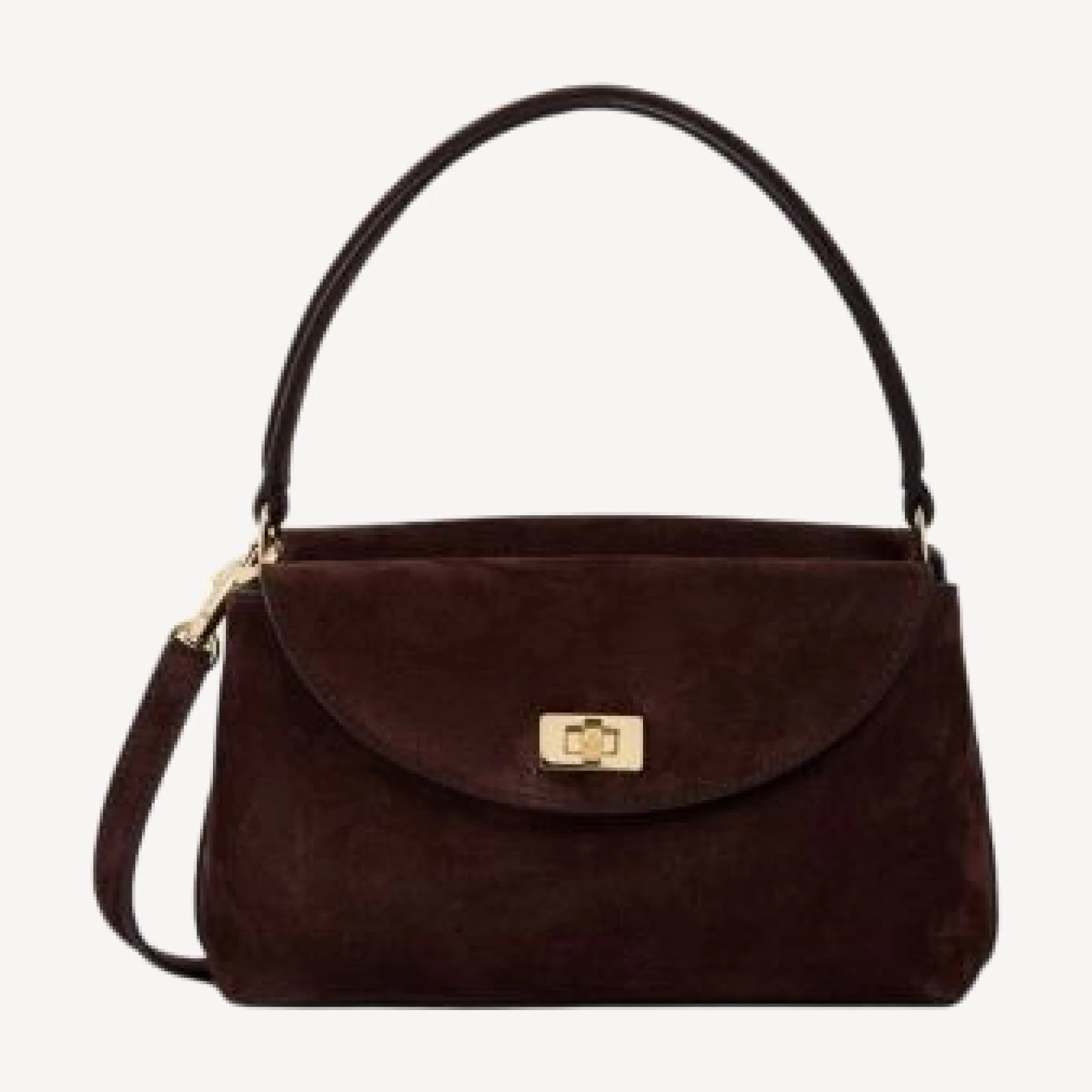 Sandro Le Grand Bazaar Mini Suede Top Handle Bag