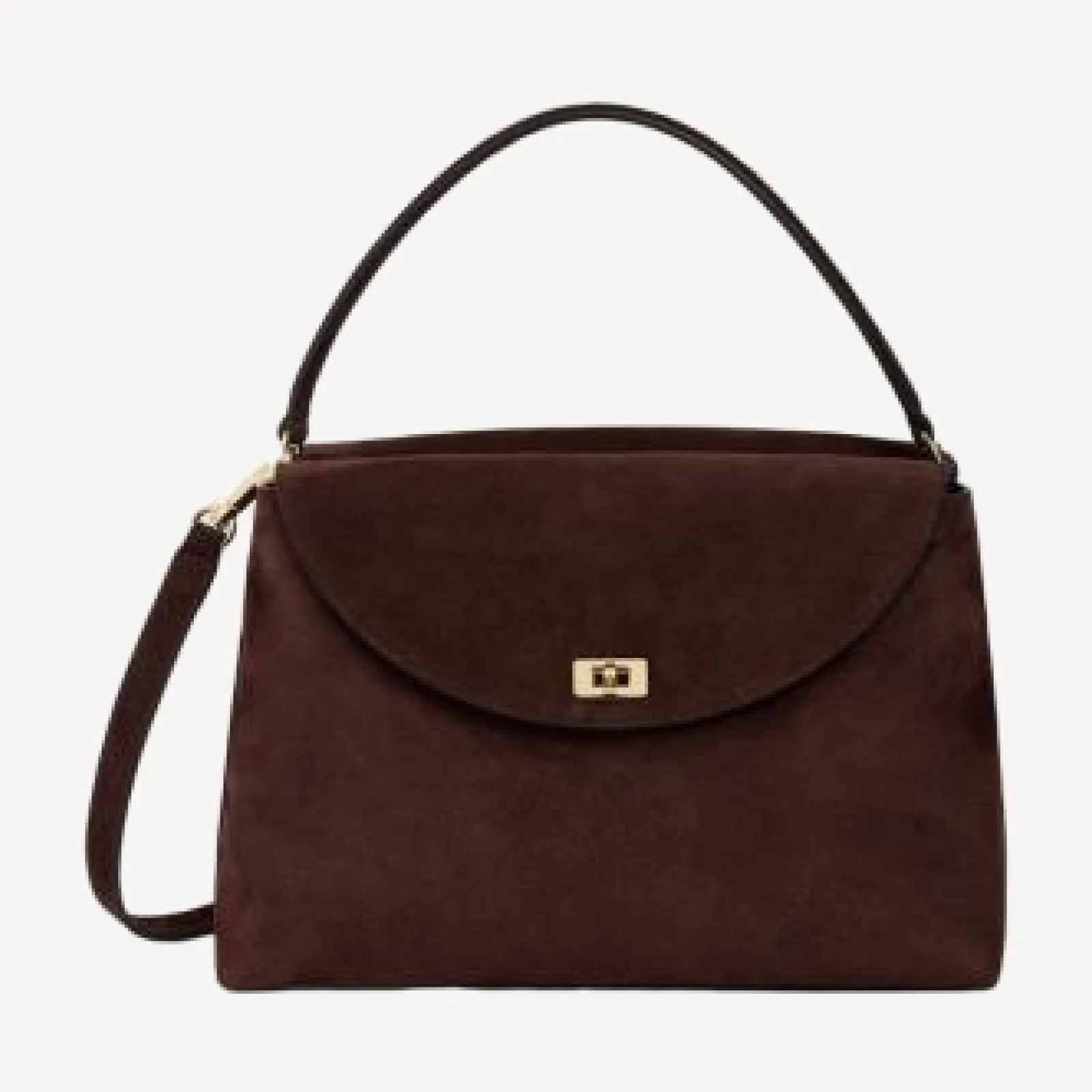 Sandro Le Grand Bazaar Suede Top Handle Bag